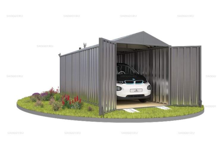 Контейнер SKOGGY секционный с двускатной крышей 6 х 2 м-5
