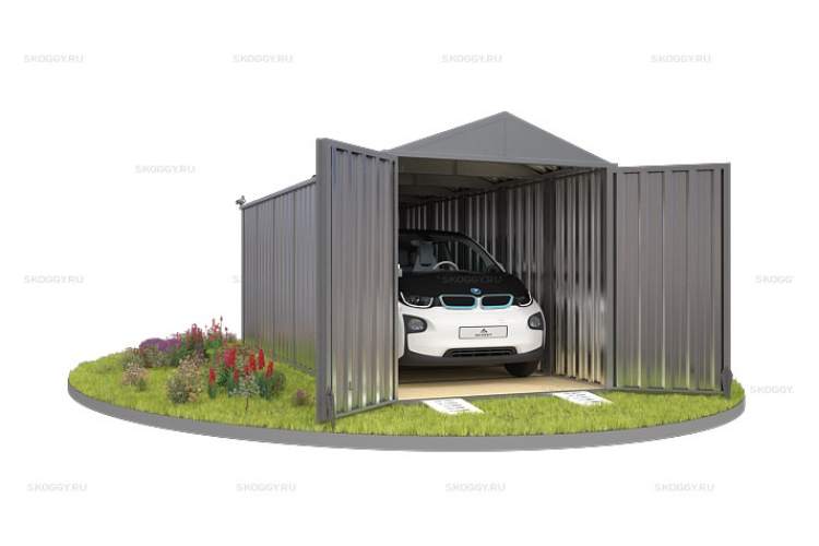 Контейнер SKOGGY секционный с двускатной крышей 6 х 2 м-6