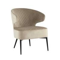 Кресло лаунж Royal велюр бежевый