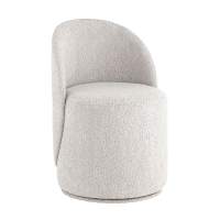 Пуф Loreen вращающийся букле светло-серый