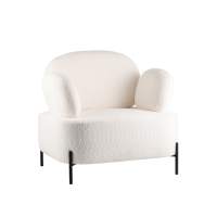 Кресло Кэнди ткань букле белый