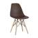 Стул Eames Style DSW коричневый (разборный каркас)