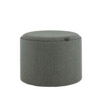 Пуф с ящиком Хюгге L букле темно-серый