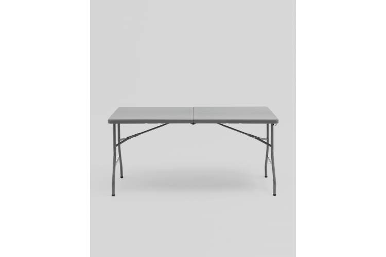 Стол-чемодан складной 152*74*74 серый-2