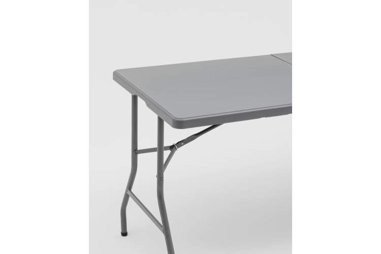Стол-чемодан складной 152*74*74 серый-3