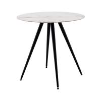 Стол Ники круглый столешница керамика Ice Jade 800