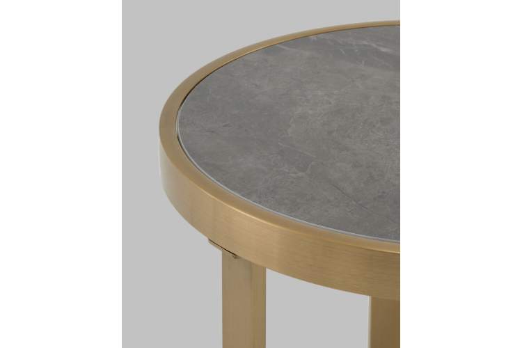 Журнальный столик Адриана 50*50 см серая керамика-4