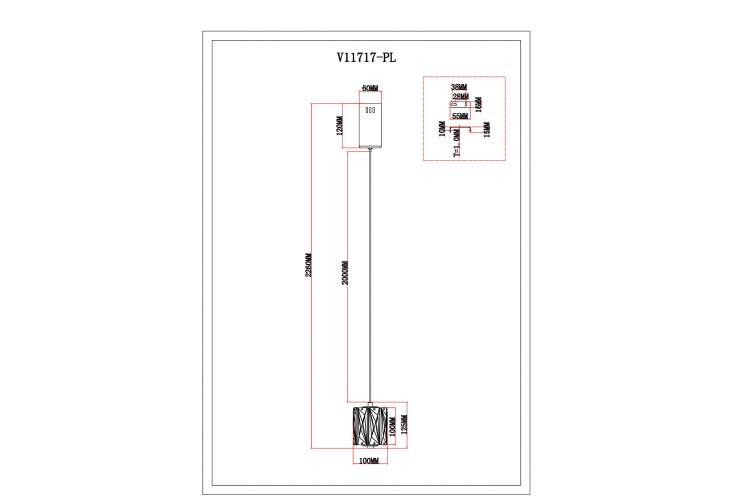 Светильник подвесной светодиодный Moderli V11717-PL Prismique-5
