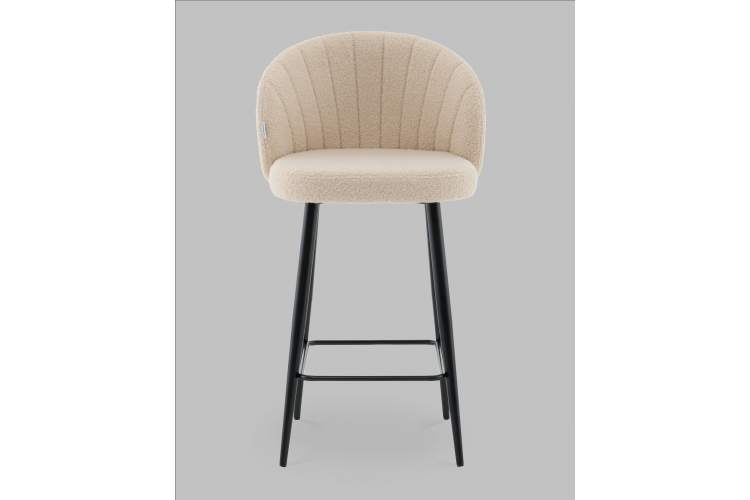 Стул полубарный Ханнингем букле бежевый-2