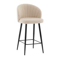 Стул полубарный Ханнингем букле бежевый