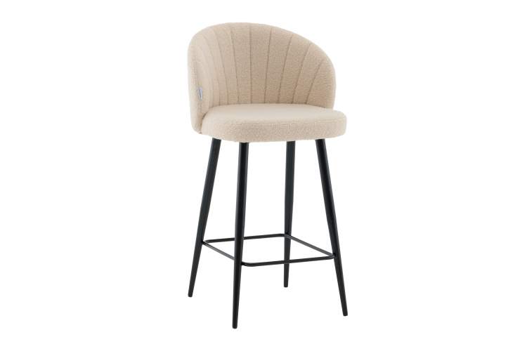 Стул полубарный Ханнингем букле бежевый