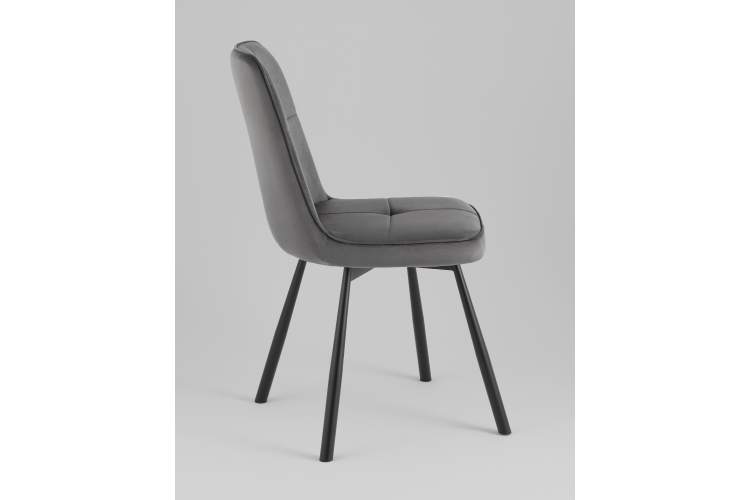 Стул Boun вращающийся велюр темно-серый 2 шт.-3