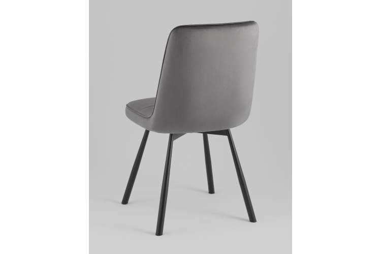 Стул Boun вращающийся велюр темно-серый 2 шт.-5