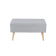 Банкетка Сторми с ящиком, велюр серый