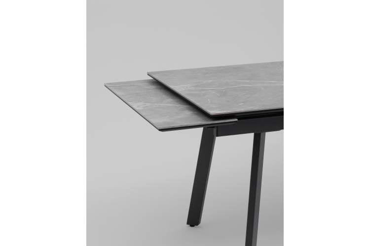 Стол Тайл 140-200/85/75 столешница керамика Larka Grey-4
