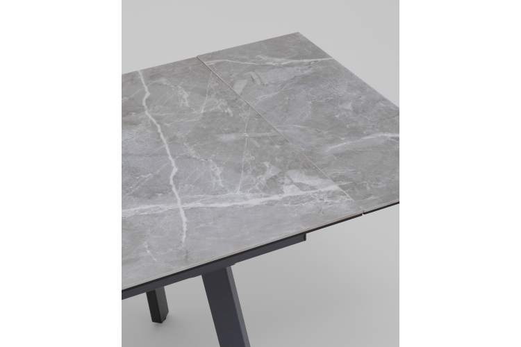 Стол Тайл 140-200/85/75 столешница керамика Larka Grey-6