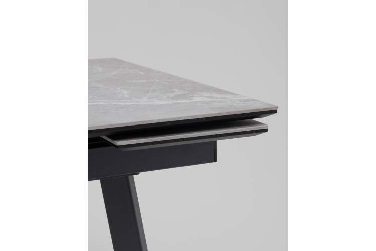 Стол Тайл 140-200/85/75 столешница керамика Larka Grey-5