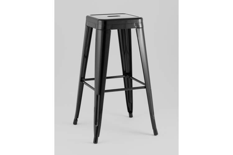Стул барный TOLIX черный глянцевый KD-1