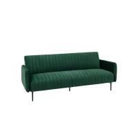Диван прямой Дрезден велюр зелёный