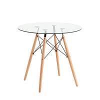 Стол Eames DSW NEW D80 стеклянный Стол Eames DSW NEW D80 стеклянный