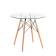 Стол Eames DSW NEW D80 стеклянный