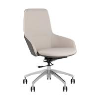 Кресло офисное TopChairs Soulo светло-серый, серый