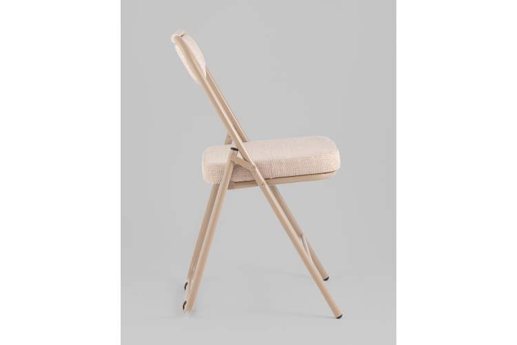 Стул складной Джонни рогожка бежевая каркас бежевый-3