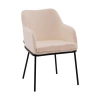 Стул с подлокотниками Кози new ткань букле молочный Стул с подлокотниками Кози new ткань букле молочный