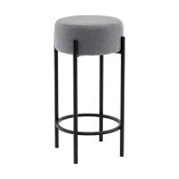 Стул барный Беккет букле светло-серый