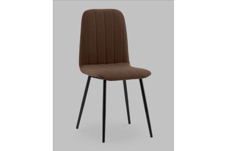 Стул Easy new велюр коричневый-1
