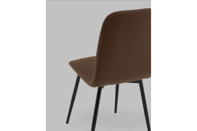 Стул Easy new велюр коричневый-6