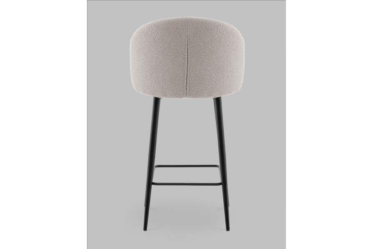 Стул полубарный Ханнингем букле светло-серый-4