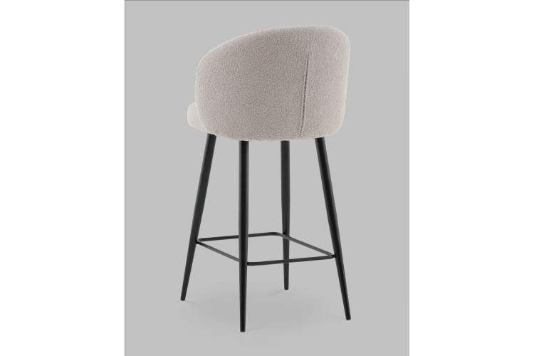 Стул полубарный Ханнингем букле светло-серый-5