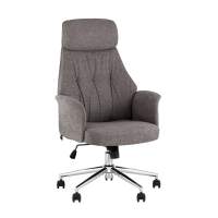 Кресло офисное TopChairs Neoma темно-серый ткань