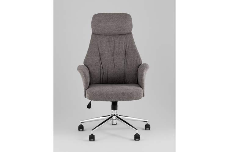 Кресло офисное TopChairs Neoma темно-серый ткань-2