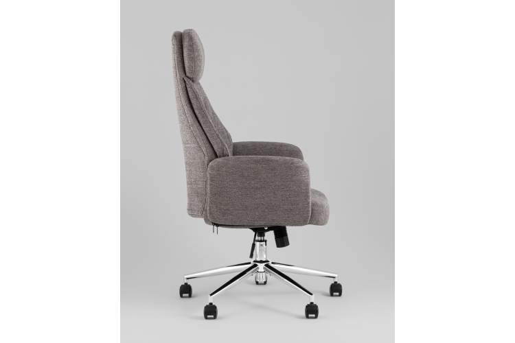 Кресло офисное TopChairs Neoma темно-серый ткань-3