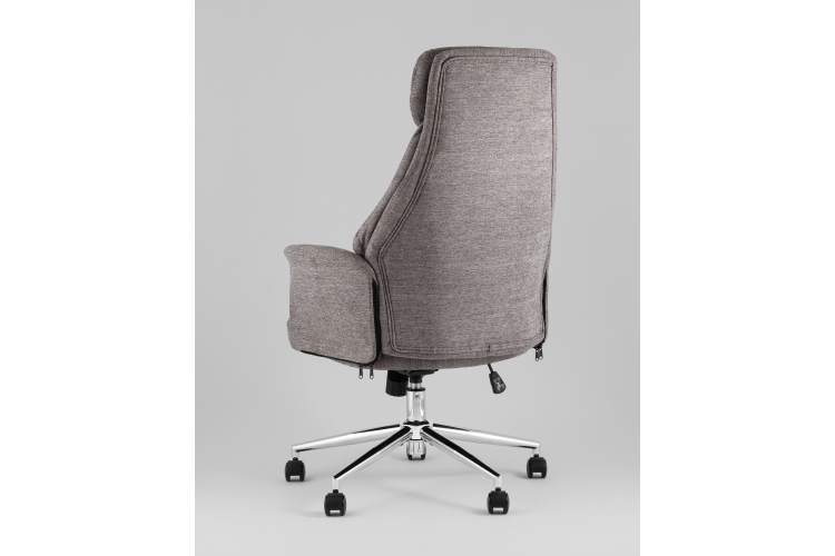 Кресло офисное TopChairs Neoma темно-серый ткань-5