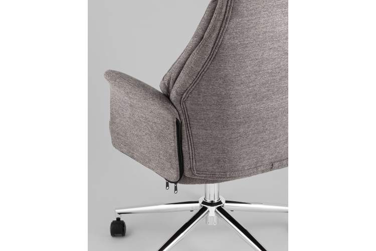 Кресло офисное TopChairs Neoma темно-серый ткань-6