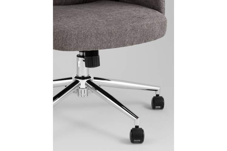 Кресло офисное TopChairs Neoma темно-серый ткань-9