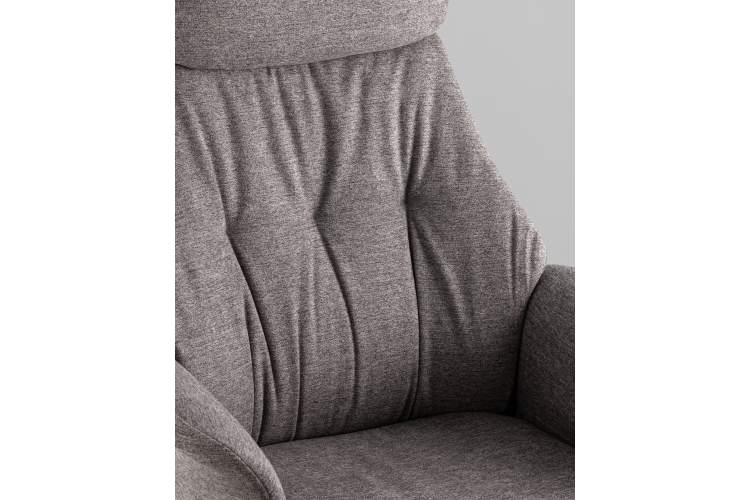 Кресло офисное TopChairs Neoma темно-серый ткань-8