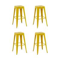 Стул барный TOLIX желтый глянцевый KD 4 шт.