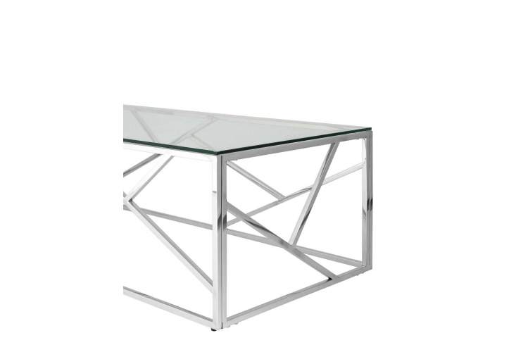 Журнальный стол 120*60 АРТ ДЕКО серебро-1