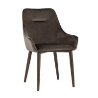 Стул Диана велюр коричневый