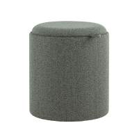 Пуф-столик с ящиком Хюгге S букле темно-серый