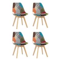 Стул FRANKFURT пэчворк 4 шт. Стул FRANKFURT пэчворк 4 шт.