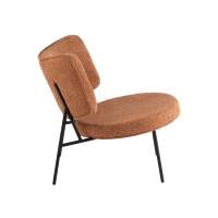 Кресло District Lounge букле терракотовый