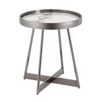 Журнальный столик Гера 50*50 см белая керамика