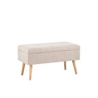 Банкетка Сторми с ящиком бежевый