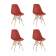 Стул Eames Style DSW терракотовый x4 (разборный каркас)