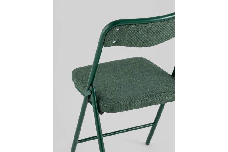 Стул складной Джонни рогожка зеленая каркас зеленый-6